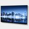 Designart - Night New York City Mirrored - Cityscape Canvas Art Print